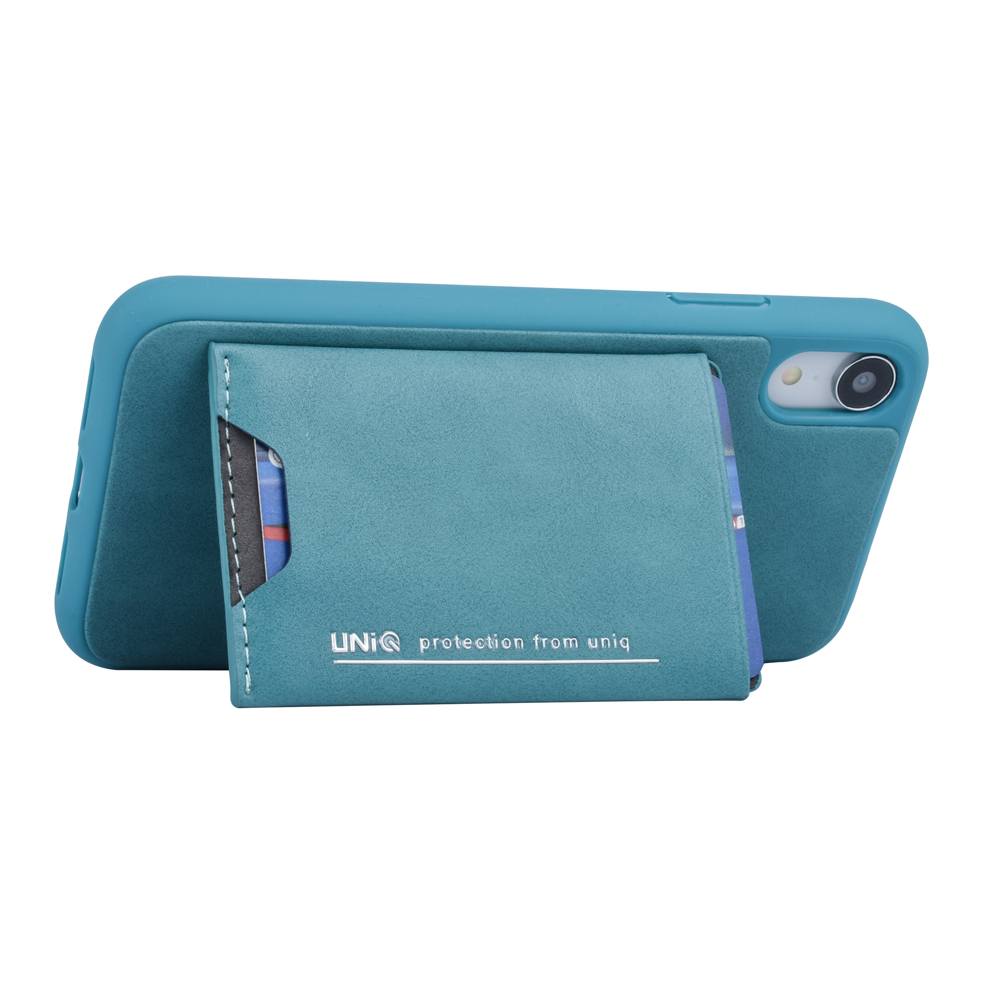 UNIQ Accessory UNIQ Accessory Apple iPhone XR Groen Backcover hoesje Pasjeshouder, foto 4 van 6