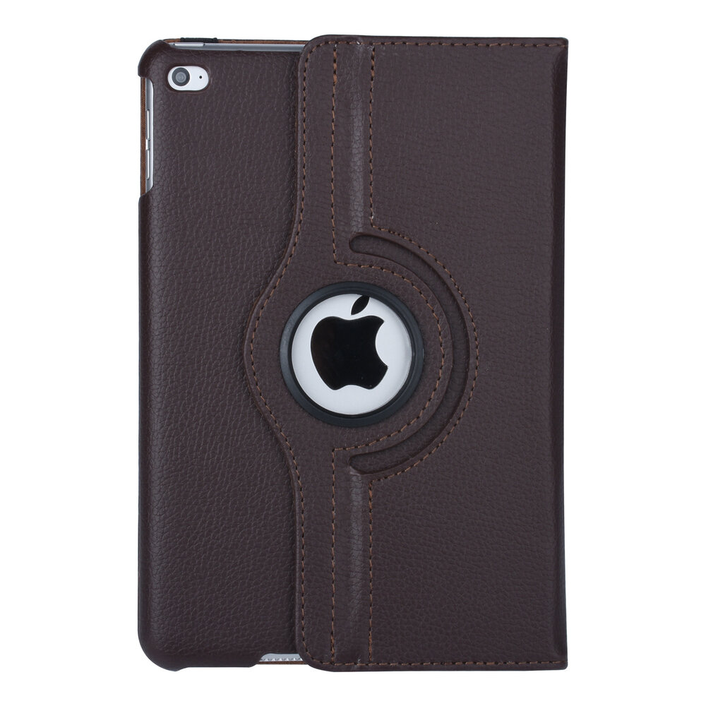 Apple Ipad Mini 4 Brown Book case Tablet - Rotatable Apple Ipad Mini 4 Brown Book case Tablet - Rotatable