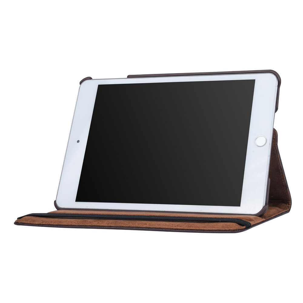 Apple Ipad Mini 4 Brown Book case Tablet - Rotatable Apple Ipad Mini 4 Brown Book case Tablet - Rotatable
