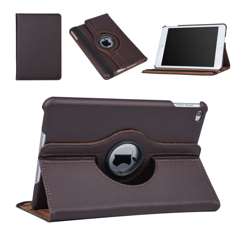Apple Ipad Mini 4 Marron Tablet Housse Rotatif Apple Ipad Mini 4 Marron Tablet Housse Rotatif