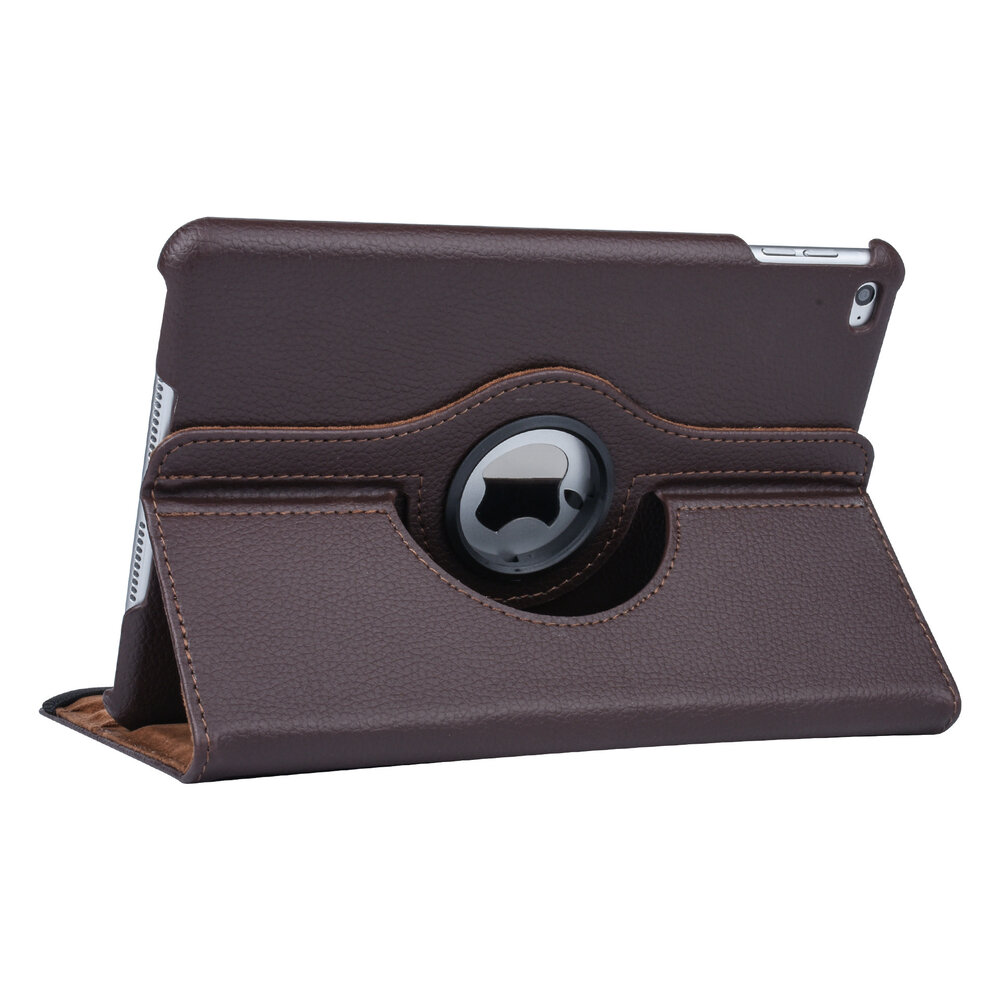 Apple Ipad Mini 4 Brown Book case Tablet - Rotatable Apple Ipad Mini 4 Brown Book case Tablet - Rotatable