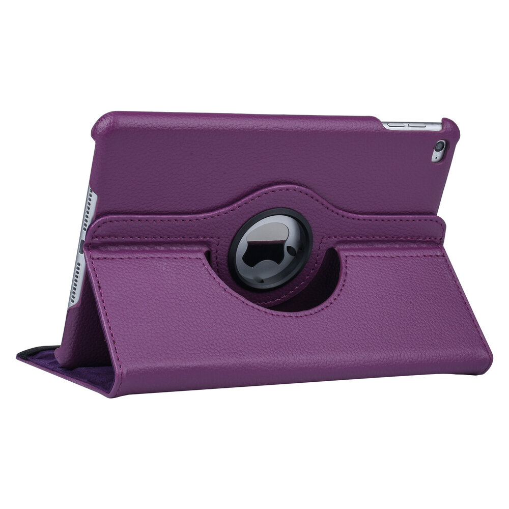 Apple iPad Mini 4 Paars 360 graden draaibare hoes - Book Case Tablethoes Apple iPad Mini 4 Paars 360 graden draaibare hoes - Book Case Tablethoes