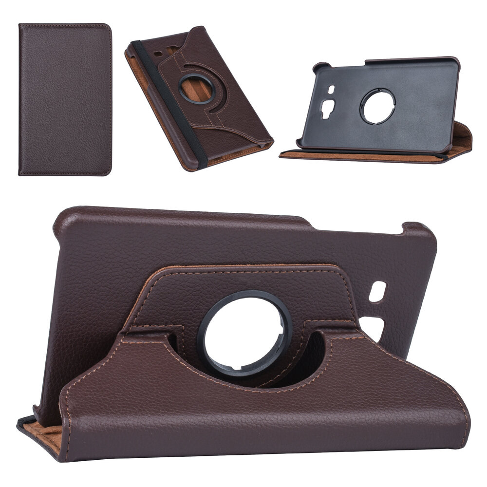 Samsung Tab A 7.0 2016 Book Case Tablet Braun - Drehbar Samsung Tab A 7.0 2016 Book Case Tablet Braun - Drehbar