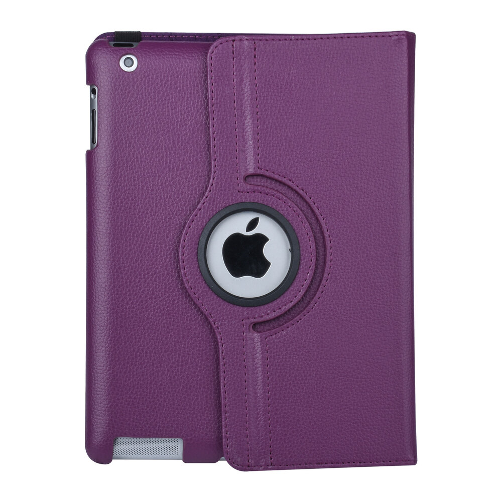 Apple iPad 2-3-4 Book Case Tablet Violett - Drehbar Apple iPad 2-3-4 Book Case Tablet Violett - Drehbar