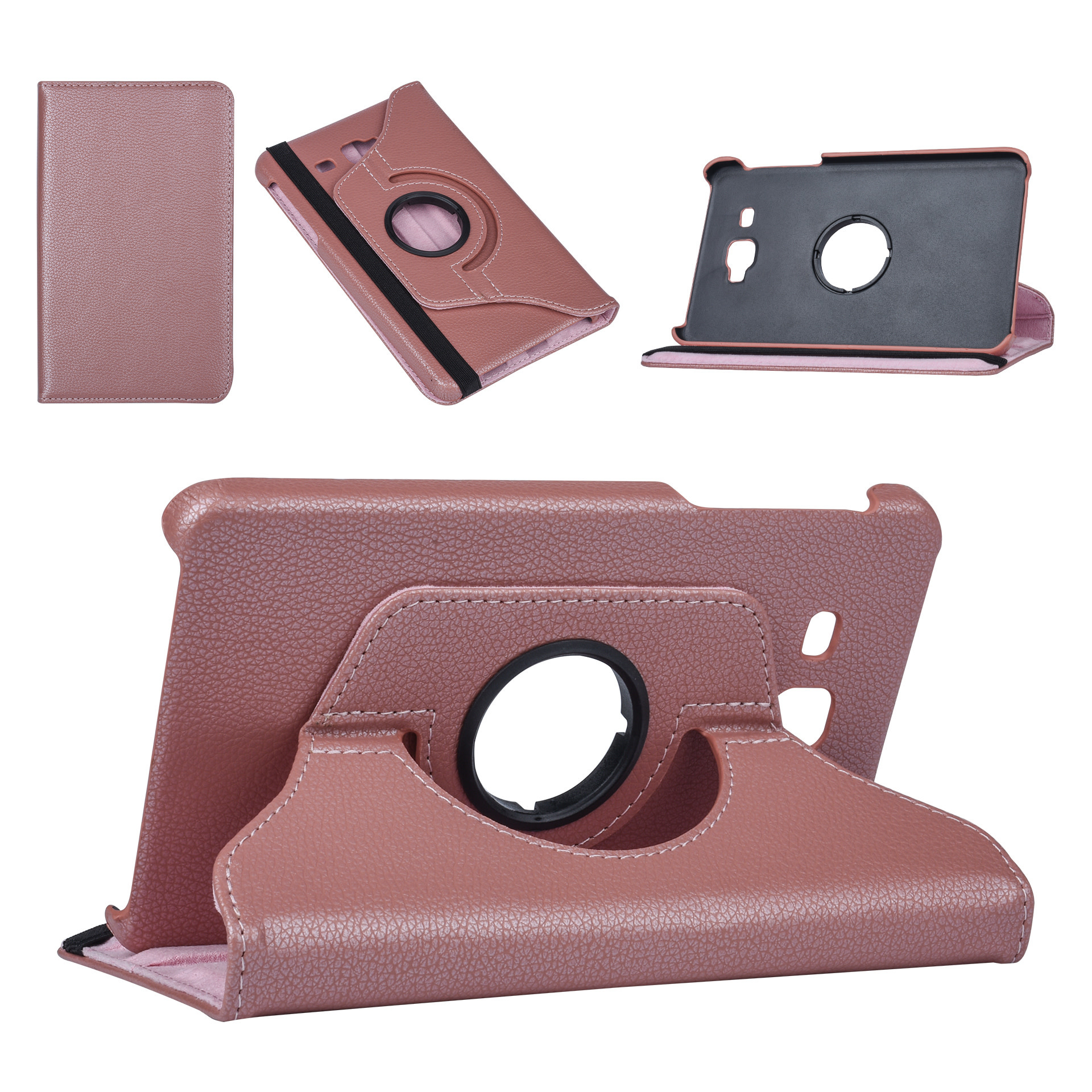 Samsung Tab A 7.0 2016 Rose Gold Book Case Tablethoes Draaibaar