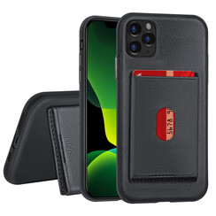 Uniq accessory Apple iPhone 11 Pro Max Back-Cover hul Schwarz - Kartenhalter
