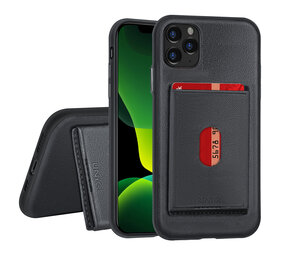 UNIQ Accessory Uniq accessory Apple iPhone 11 Pro Max Zwart Backcover hoesje Pasjeshouder UNIQ Accessory Uniq accessory Apple iPhone 11 Pro Max Zwart Backcover hoesje Pasjeshouder