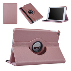 Apple iPad Mini 4 Rose Gold 360 graden draaibare hoes - Book Case Tablethoes