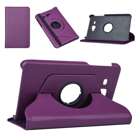 Samsung Tab A 7.0 2016 Book Case Tablet Violett - Drehbar Samsung Tab A 7.0 2016 Book Case Tablet Violett - Drehbar