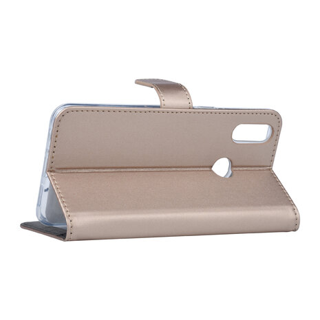 Samsung Galaxy A10s Book-Case hul Gold - Kartenhalter Samsung Galaxy A10s Book-Case hul Gold - Kartenhalter