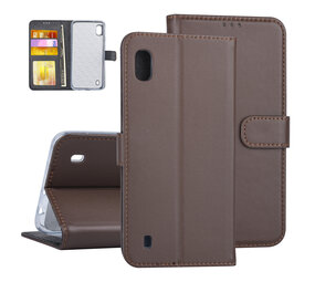Bruin hoesje Samsung Galaxy A10 (2019) Book Case - Pasjeshouder - Magneetsluiting (A105F) Bruin hoesje Samsung Galaxy A10 (2019) Book Case - Pasjeshouder - Magneetsluiting (A105F)