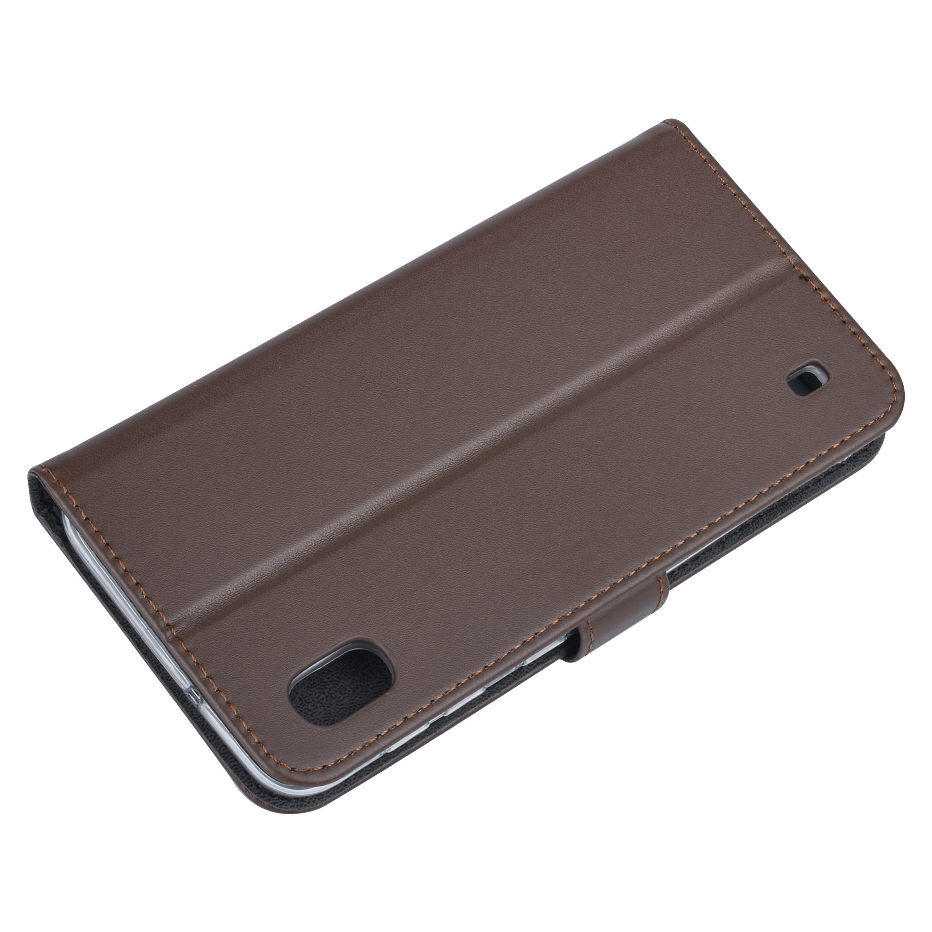 Bruin hoesje Samsung Galaxy A10 (2019) Book Case - Pasjeshouder - Magneetsluiting (A105F), foto 5 van 6