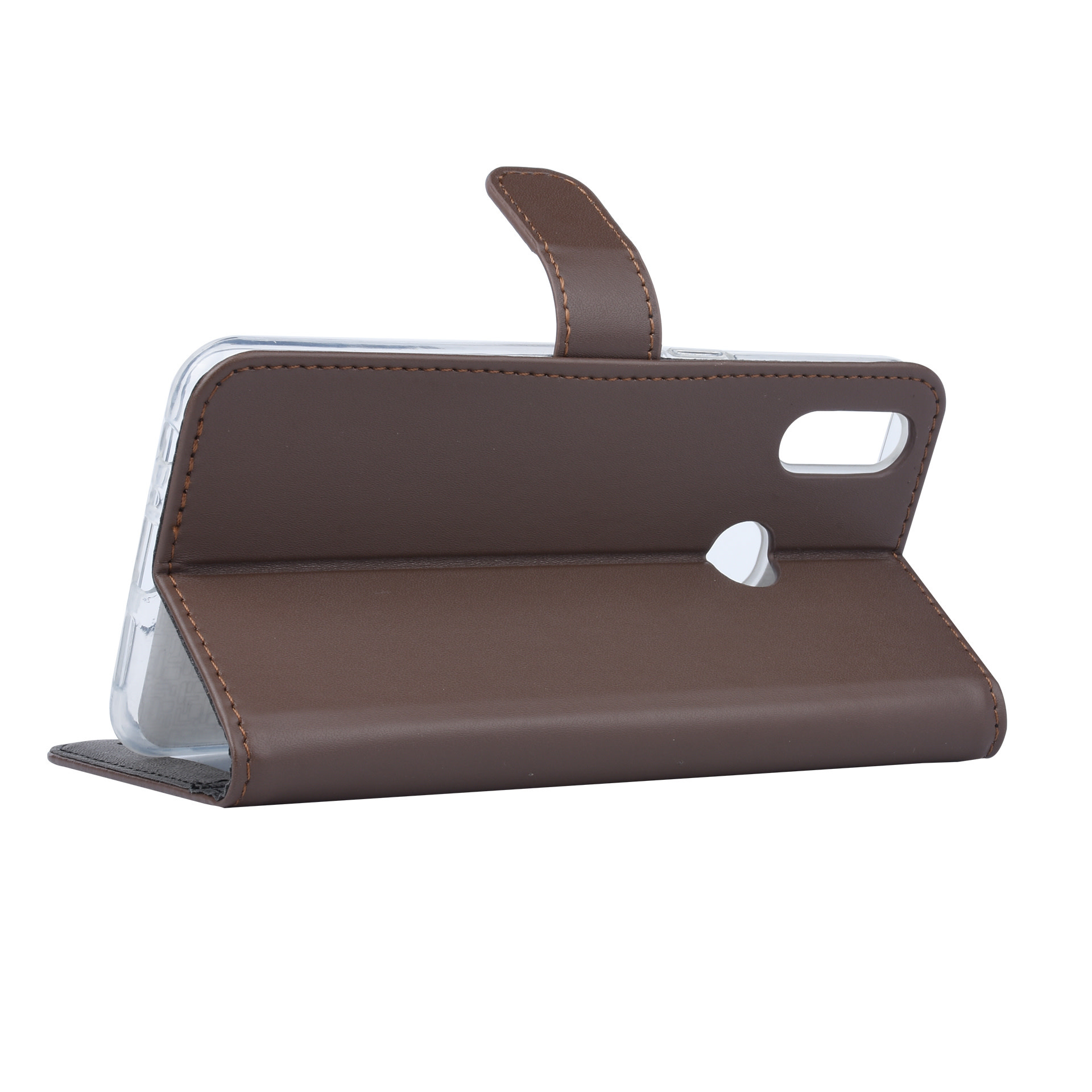 Bruin hoesje Samsung Galaxy A10s - Book Case - Pasjeshouder (A107F), foto 5 van 6