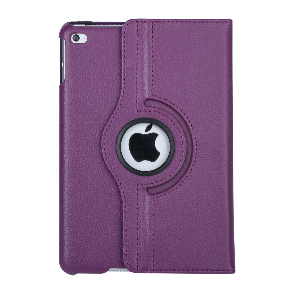 Apple Ipad Mini 4 Purple Book case Tablet - Rotatable Apple Ipad Mini 4 Purple Book case Tablet - Rotatable