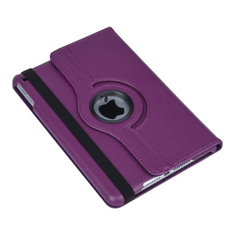 Apple iPad Mini 4 Paars 360 graden draaibare hoes - Book Case Tablethoes Apple iPad Mini 4 Paars 360 graden draaibare hoes - Book Case Tablethoes