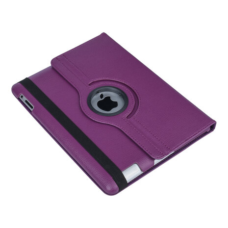 Apple iPad 2-3-4 Book Case Tablet Violett - Drehbar Apple iPad 2-3-4 Book Case Tablet Violett - Drehbar