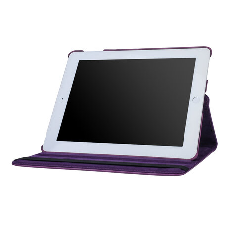 Apple iPad 2-3-4 Book Case Tablet Violett - Drehbar Apple iPad 2-3-4 Book Case Tablet Violett - Drehbar
