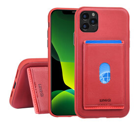 UNIQ Accessory Uniq accessory Apple iPhone 11 Pro Max Rood Backcover hoesje Pasjeshouder UNIQ Accessory Uniq accessory Apple iPhone 11 Pro Max Rood Backcover hoesje Pasjeshouder