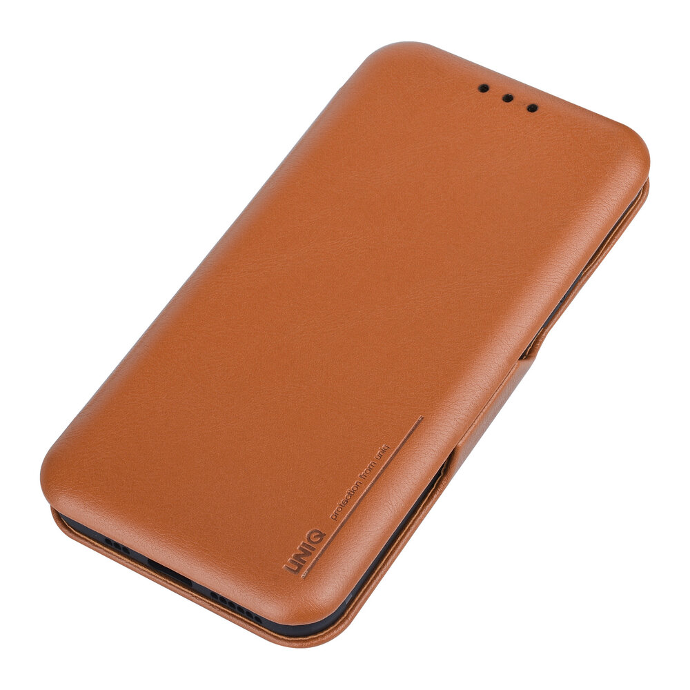 UNIQ Accessory UNIQ Accessory LichtBruin hoesje iPhone 11 Pro - Book Case - Elegance Series - Pasjeshouder UNIQ Accessory UNIQ Accessory LichtBruin hoesje iPhone 11 Pro - Book Case - Elegance Series - Pasjeshouder