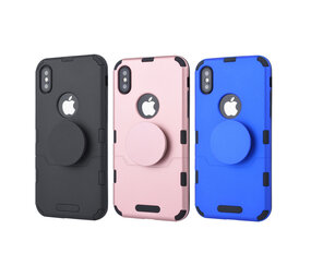 Apple iPhone X-Xs Blauw Backcover hoesje Soft Touch Apple iPhone X-Xs Blauw Backcover hoesje Soft Touch