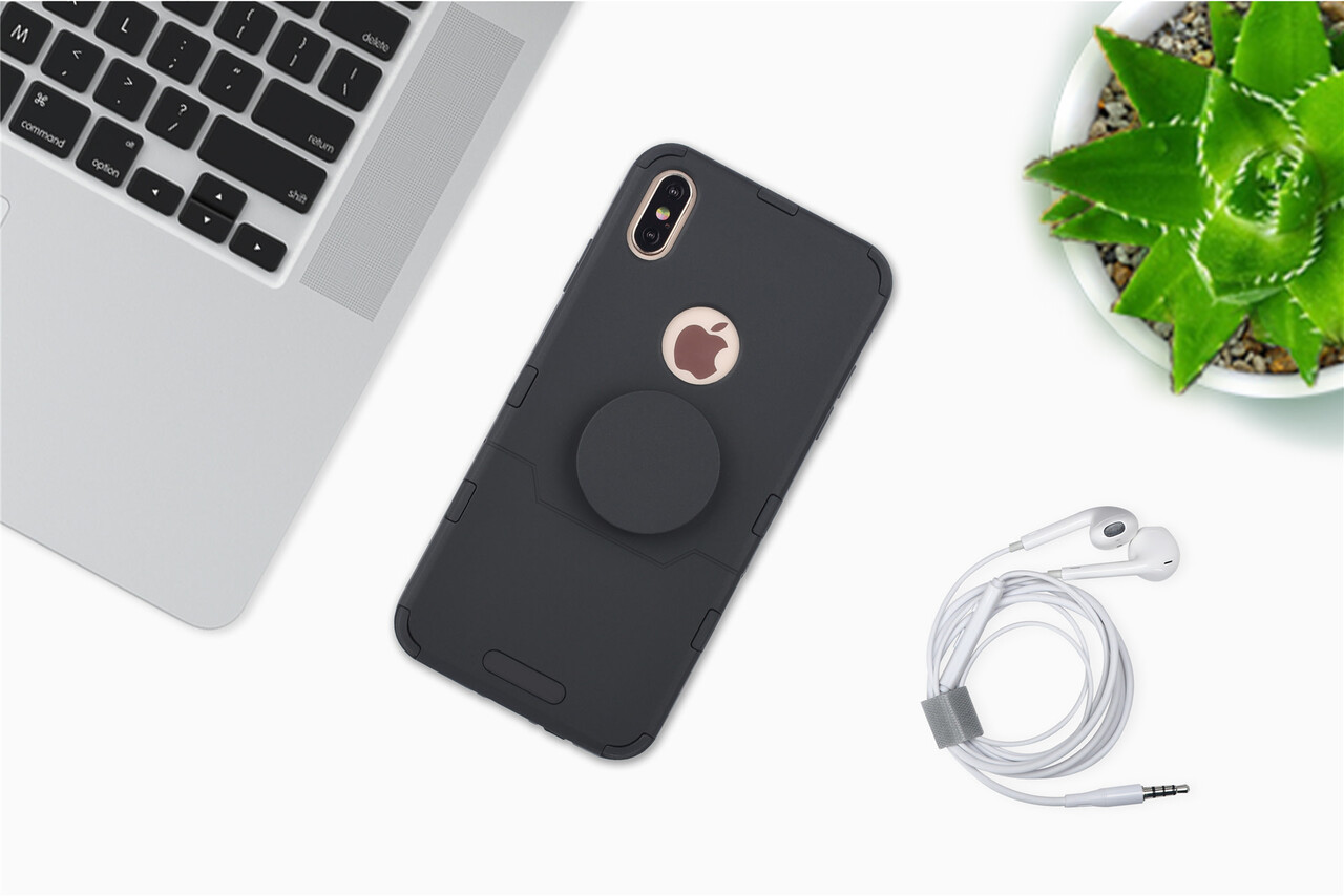 Apple iPhone Xs Max Zwart Backcover hoesje Soft Touch Apple iPhone Xs Max Zwart Backcover hoesje Soft Touch