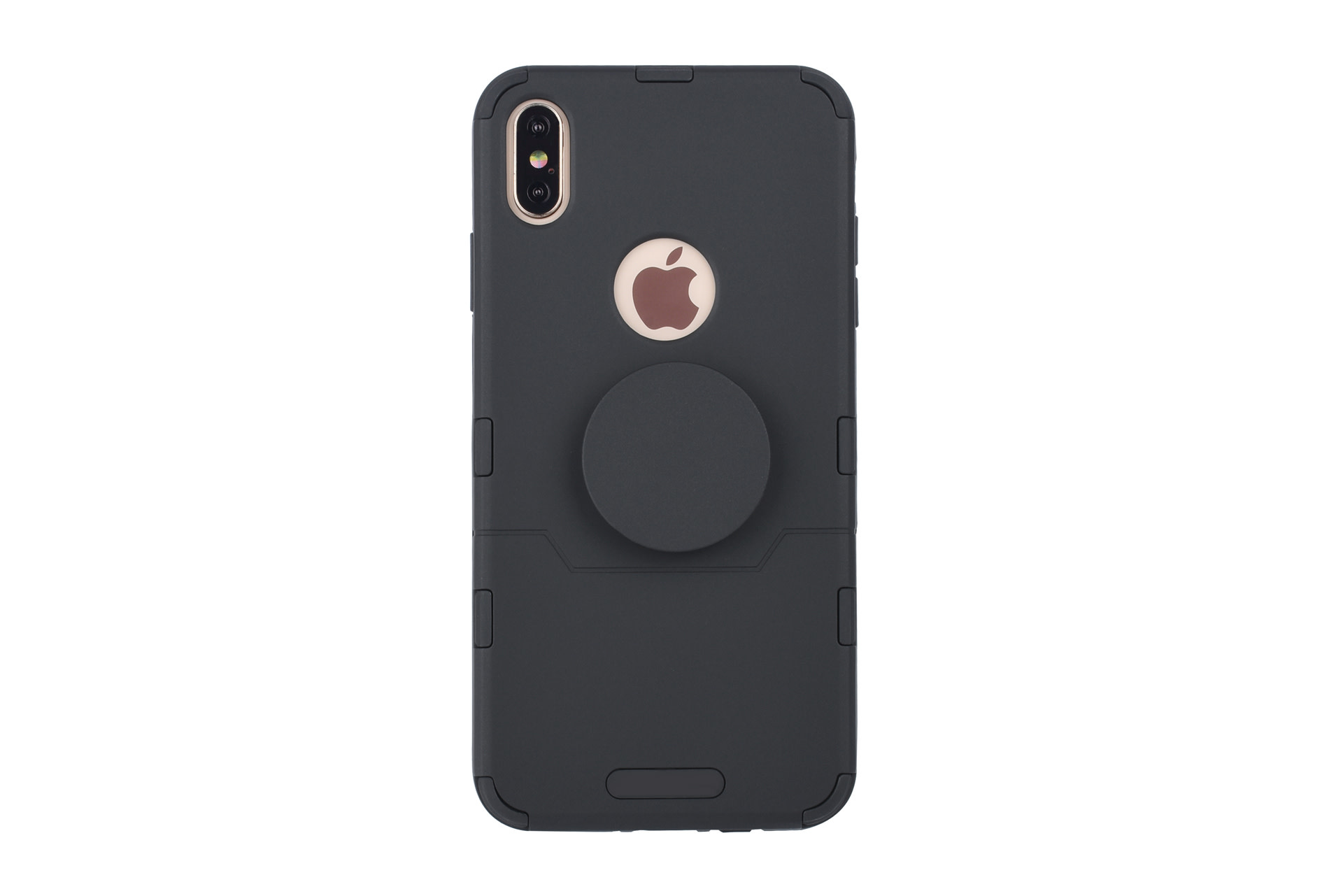 Apple iPhone Xs Max Zwart Backcover hoesje Soft Touch, foto 2 van 5