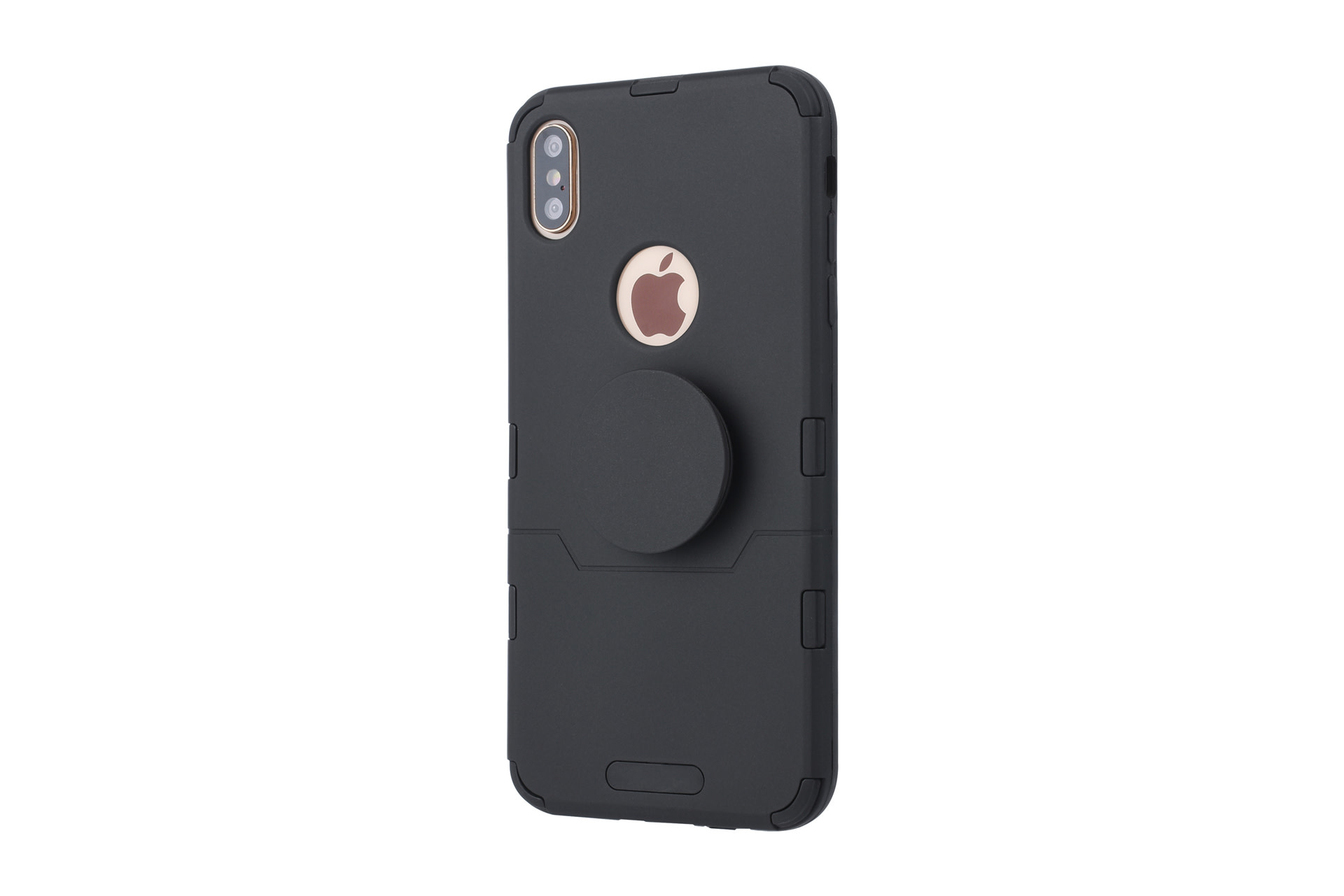 Apple iPhone Xs Max Zwart Backcover hoesje Soft Touch, foto 3 van 5