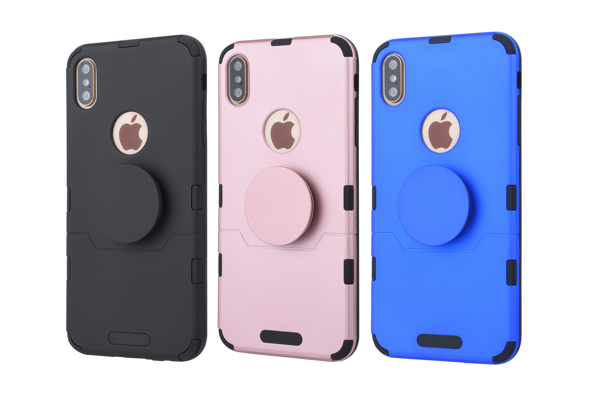 Apple iPhone Xs Max Blauw Backcover hoesje Soft Touch