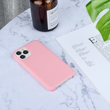 Apple iPhone 11 Pro Roze Backcover hoesje Soft Touch Apple iPhone 11 Pro Roze Backcover hoesje Soft Touch