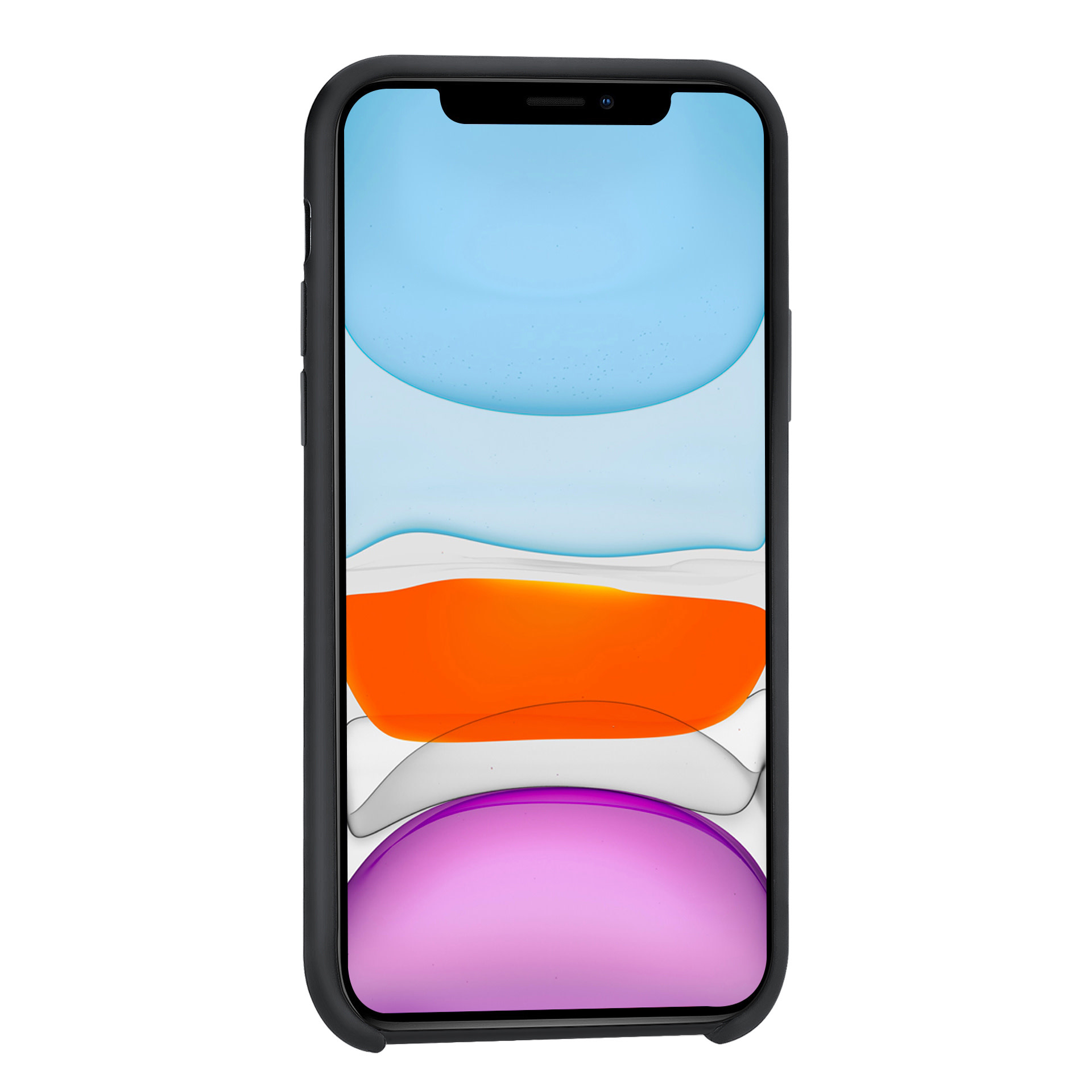 Apple iPhone 11 Pro Max Zwart Backcover hoesje Soft Touch, foto 3 van 4