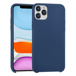 Apple iPhone 11 Pro Max Blauw Backcover hoesje Soft Touch