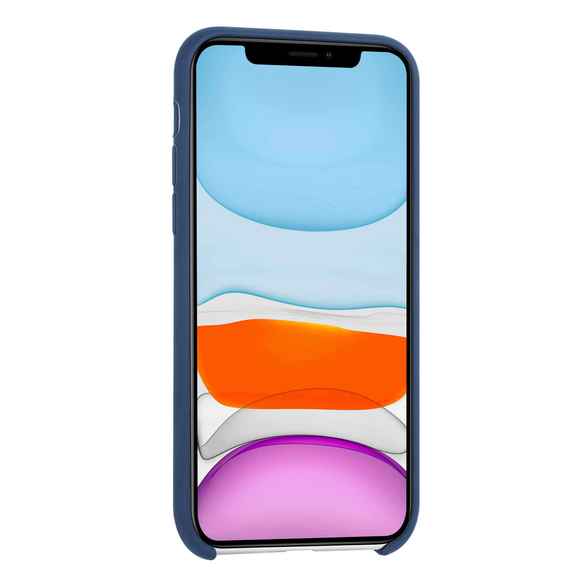 Apple iPhone 11 Pro Max Blauw Backcover hoesje Soft Touch, foto 3 van 4
