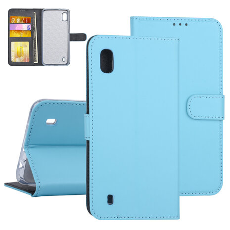 Samsung Galaxy A10 Book-Case hul Blau - Kartenhalter Samsung Galaxy A10 Book-Case hul Blau - Kartenhalter