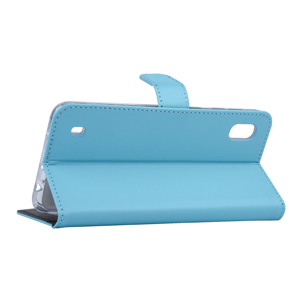 Blauw hoesje Samsung Galaxy A10 (2019) Book Case - Pasjeshouder - Magneetsluiting (A105F) Blauw hoesje Samsung Galaxy A10 (2019) Book Case - Pasjeshouder - Magneetsluiting (A105F)