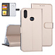 Samsung Galaxy A10s Gold Book type case - Card holder Samsung Galaxy A10s Gold Book type case - Card holder