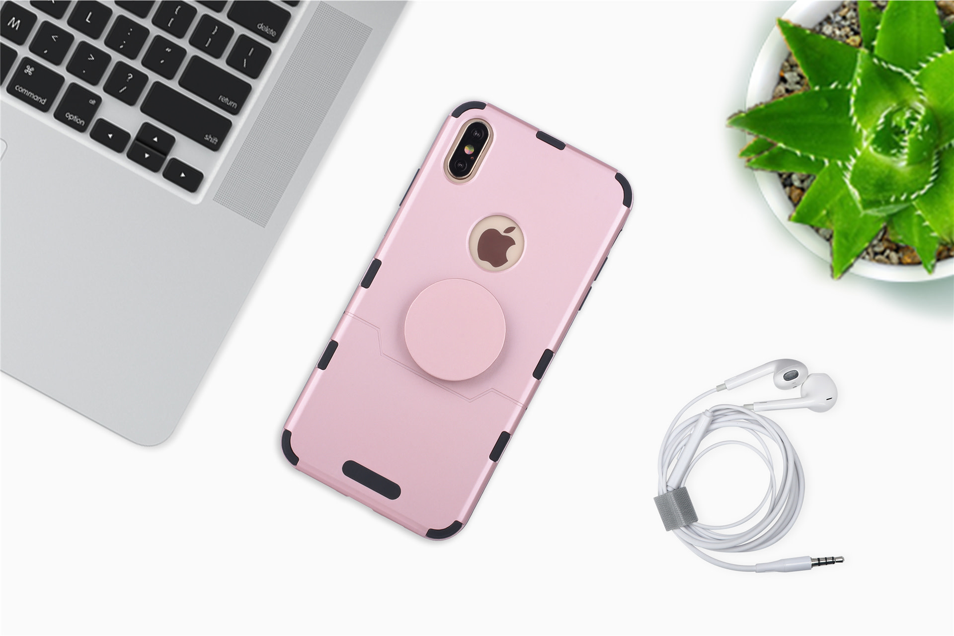 Apple iPhone X-Xs Rood Backcover hoesje Soft Touch, foto 3 van 5