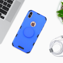 Samsung Galaxy A30 Blauw Backcover hoesje Soft Touch