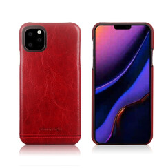 Pierre Cardin Apple iPhone 11 Pro Rouge Back cover coque Genuine Leather