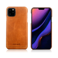 Pierre Cardin Apple iPhone 11 Pro Back-Cover hul Braun - Genuine Leather