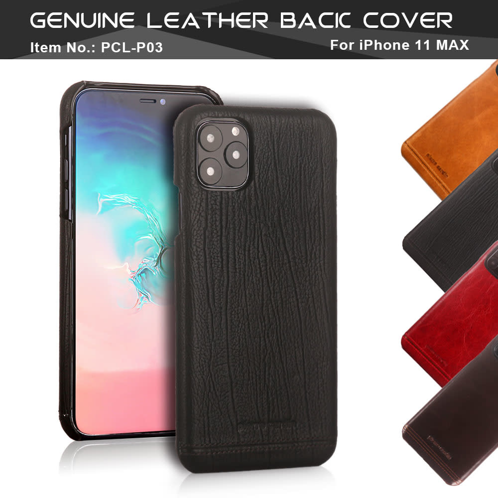Pierre Cardin Pierre Cardin Apple iPhone 11 Pro Max Rood Backcover hoesje Genuine leather, foto 2 van 2