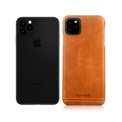 Pierre Cardin Apple iPhone 11 Pro Max Back-Cover hul Braun - Genuine Leather