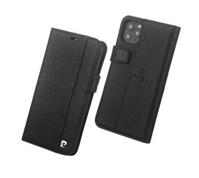 Pierre Cardin Pierre Cardin Apple iPhone 11 Pro Black Book type case - Genuine Leather Pierre Cardin Pierre Cardin Apple iPhone 11 Pro Black Book type case - Genuine Leather