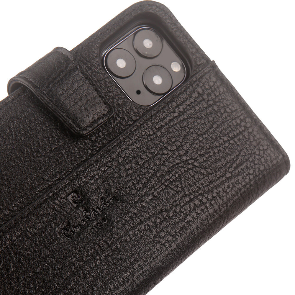 Pierre Cardin Pierre Cardin Apple iPhone 11 Pro Book-Case hul Schwarz - Genuine Leather Pierre Cardin Pierre Cardin Apple iPhone 11 Pro Book-Case hul Schwarz - Genuine Leather