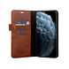 Pierre Cardin Pierre Cardin Apple iPhone 11 Pro Book-Case hul Braun - Genuine Leather Pierre Cardin Pierre Cardin Apple iPhone 11 Pro Book-Case hul Braun - Genuine Leather