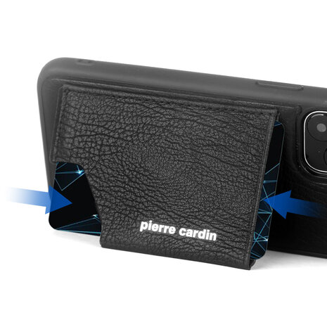 Pierre Cardin Pierre Cardin Apple iPhone 11 Pro Noir Back cover coque Genuine Leather Pierre Cardin Pierre Cardin Apple iPhone 11 Pro Noir Back cover coque Genuine Leather