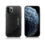 Pierre Cardin Pierre Cardin Apple iPhone 11 Pro Zwart Backcover hoesje Genuine leather Pierre Cardin Pierre Cardin Apple iPhone 11 Pro Zwart Backcover hoesje Genuine leather