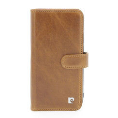 Pierre Cardin Apple iPhone 11 Pro Max Book-Case hul Braun - Genuine Leather