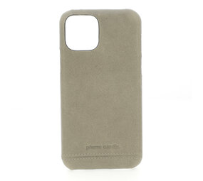 Pierre Cardin Pierre Cardin Apple iPhone 11 Pro Max Grijs Backcover hoesje Genuine leather Pierre Cardin Pierre Cardin Apple iPhone 11 Pro Max Grijs Backcover hoesje Genuine leather