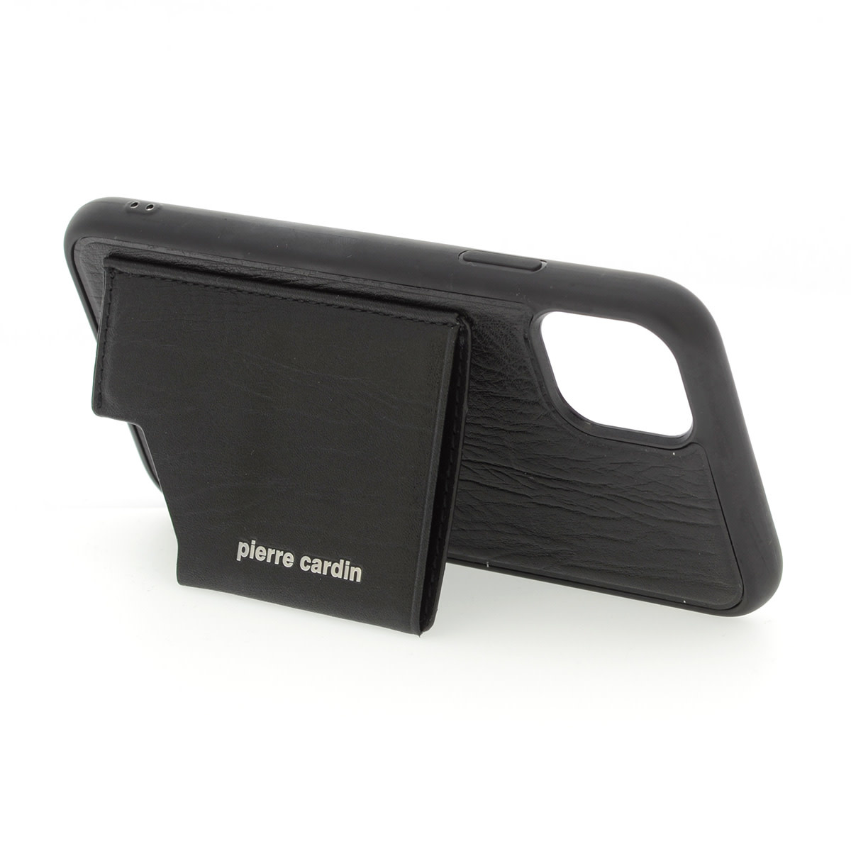 Pierre Cardin Pierre Cardin Apple iPhone 11 Zwart Backcover hoesje Genuine leather, foto 2 van 2
