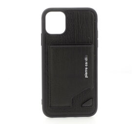 Pierre Cardin Pierre Cardin Apple iPhone 11 Black Back cover case - Genuine Leather Pierre Cardin Pierre Cardin Apple iPhone 11 Black Back cover case - Genuine Leather